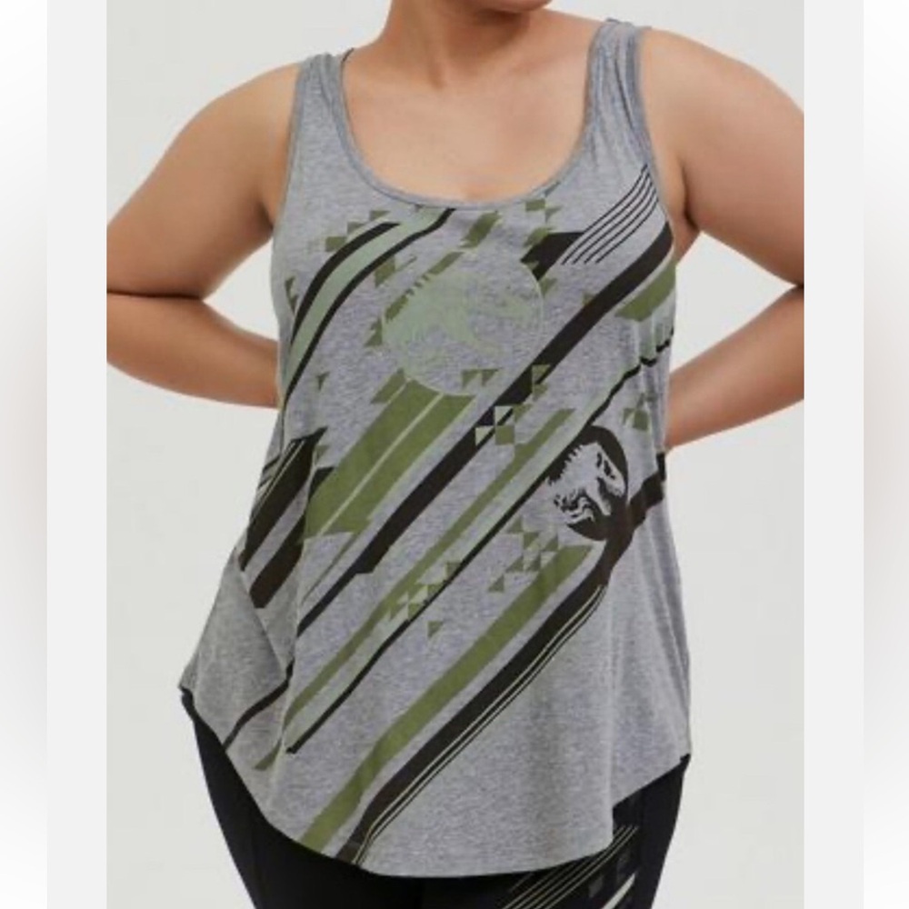 Torrid Jurassic Park Tank nwt